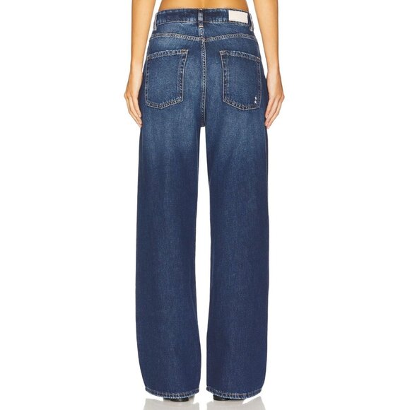 Icon Denim Poppy Wide Leg Jeans in Deep Blue - Picture 3 of 5